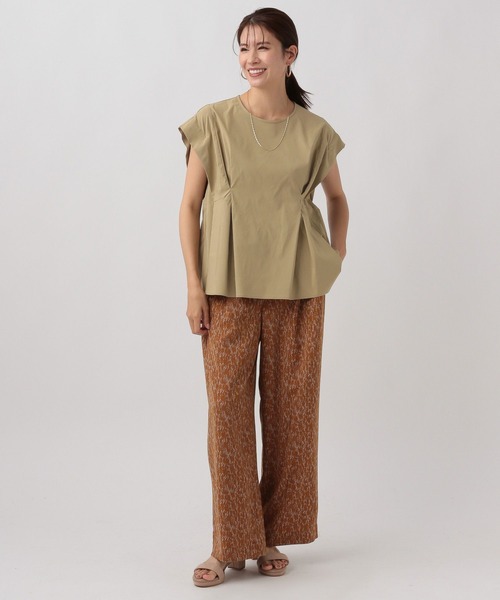 Elura（エルーラ）の「リップストップタックブラウス/119434（シャツ/ブラウス・レディース・チャコールグレー/ベージュ・FREE）」の12枚目の写真