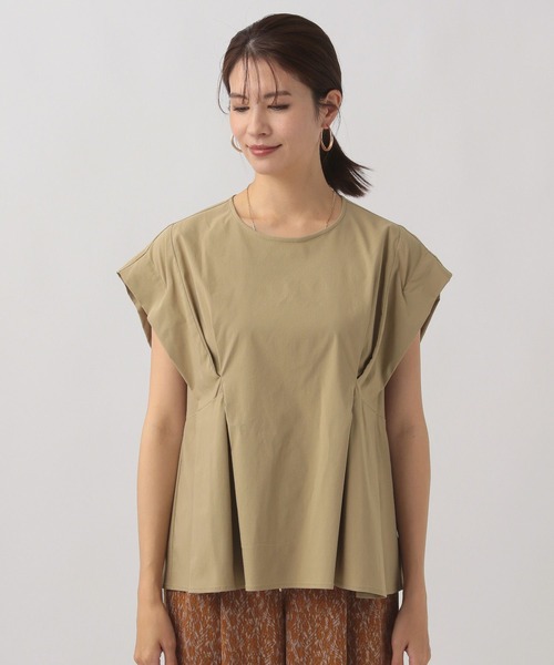 Elura（エルーラ）の「リップストップタックブラウス/119434（シャツ/ブラウス・レディース・チャコールグレー/ベージュ・FREE）」の10枚目の写真