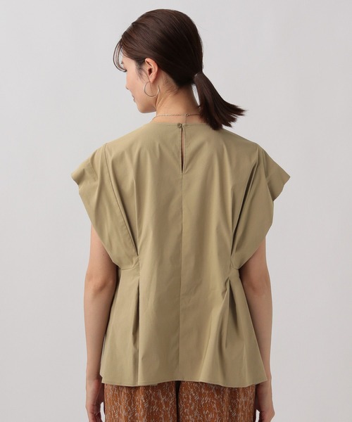 Elura（エルーラ）の「リップストップタックブラウス/119434（シャツ/ブラウス・レディース・チャコールグレー/ベージュ・FREE）」の8枚目の写真