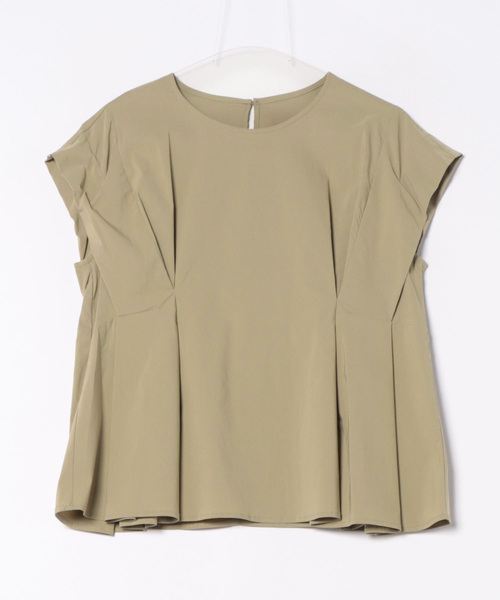 Elura（エルーラ）の「リップストップタックブラウス/119434（シャツ/ブラウス・レディース・チャコールグレー/ベージュ・FREE）」の15枚目の写真