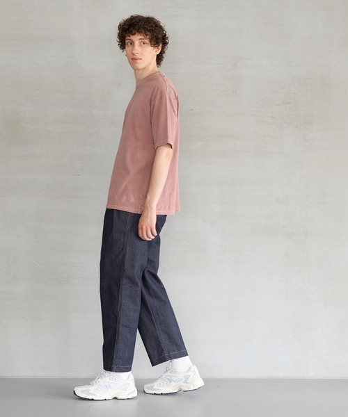 coca(coca)(コカ)の「【WEB限定セール】ピグメント加工Tシャツ(Tシャツ/カットソー・メンズ・チャコール/ダークブルー/ピンク/カーキ・M/XL/L)」の13枚目の写真