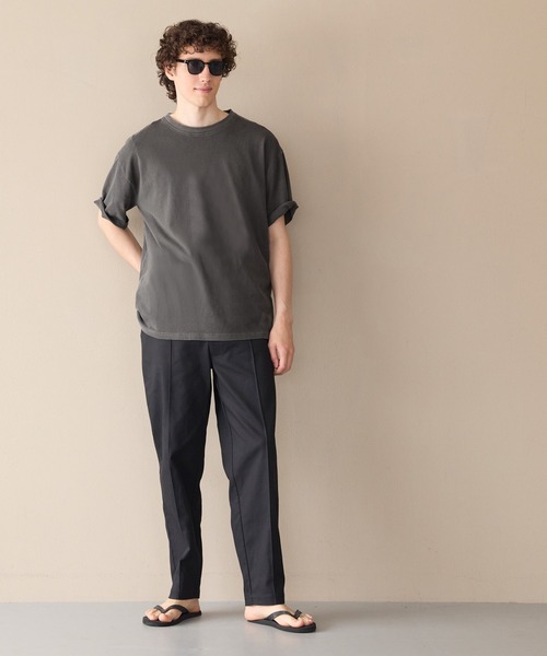 coca(coca)(コカ)の「【WEB限定セール】ピグメント加工Tシャツ(Tシャツ/カットソー・メンズ・チャコール/ダークブルー/ピンク/カーキ・M/XL/L)」の6枚目の写真