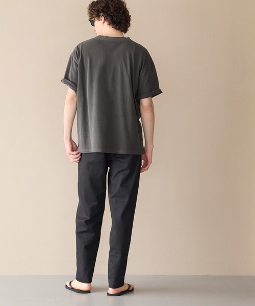 coca(coca)(コカ)の「【WEB限定セール】ピグメント加工Tシャツ(Tシャツ/カットソー・メンズ・チャコール/ダークブルー/ピンク/カーキ・M/XL/L)」の8枚目の写真