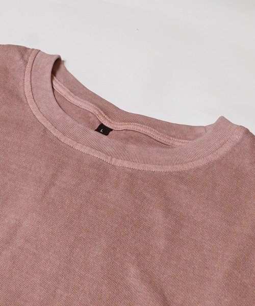 coca(coca)(コカ)の「【WEB限定セール】ピグメント加工Tシャツ(Tシャツ/カットソー・メンズ・チャコール/ダークブルー/ピンク/カーキ・M/XL/L)」の15枚目の写真