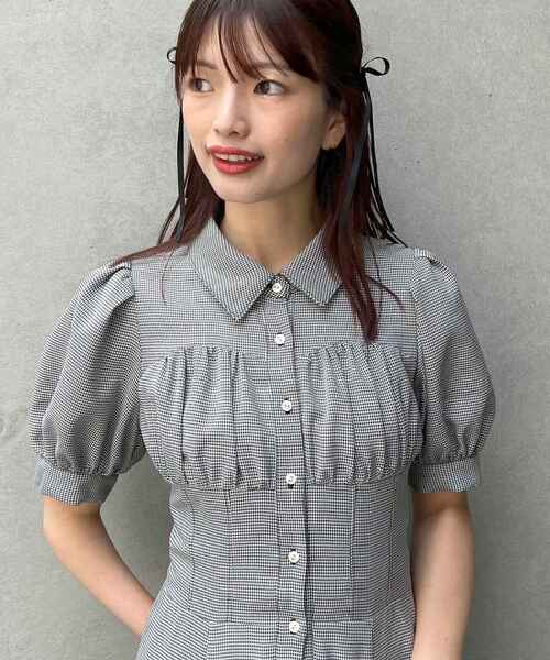 MAJESTIC LEGON（マジェスティックレゴン）の「スタイルアップシャツワンピース（シャツワンピース・レディース・ブラック系その他/ブラック系その他2/グレー系その他/アイボリー・SMALL/X-SMALL/MEDIUM）」の13枚目の写真