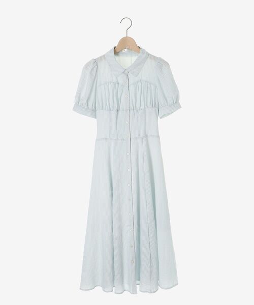 MAJESTIC LEGON（マジェスティックレゴン）の「スタイルアップシャツワンピース（シャツワンピース・レディース・ブラック系その他/ブラック系その他2/グレー系その他/アイボリー・SMALL/X-SMALL/MEDIUM）」の8枚目の写真