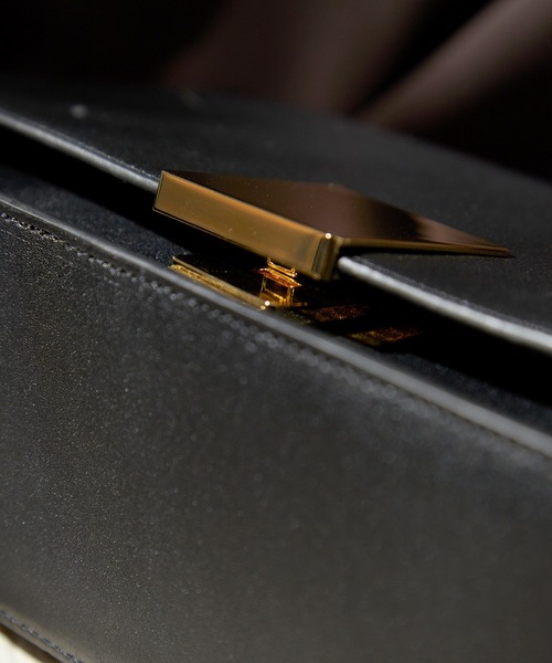 CIASENSE（シアセンス）の「3way メタルフラップ スクエア ショルダー バッグ/ハンドバッグ 3way Metal Flap Square Shoulder Bag/Handbag（ショルダーバッグ・メンズ・グレー/ブラック・FREE）」の21枚目の写真