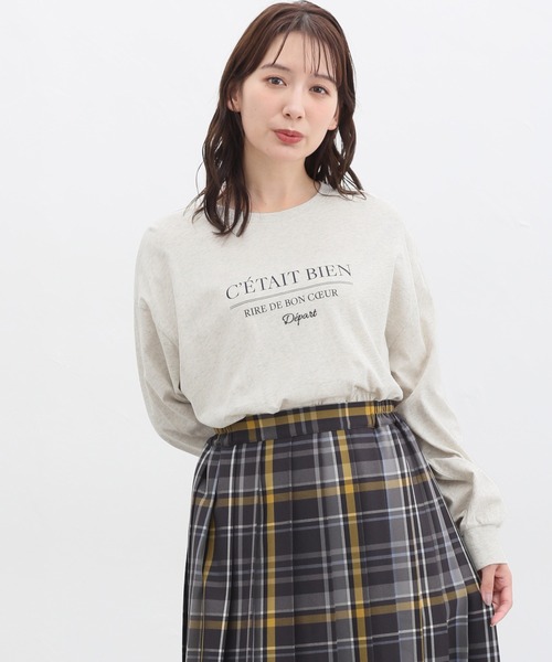 Honeys（ハニーズ）の「刺繍入りロゴＴシャツ（Tシャツ/カットソー・レディース・キナリ/スミクロ/ブルー/ピンク/アイボリー・M/LL/L/S）」の17枚目の写真