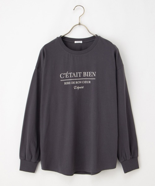 Honeys（ハニーズ）の「刺繍入りロゴＴシャツ（Tシャツ/カットソー・レディース・キナリ/スミクロ/ブルー/ピンク/アイボリー・M/LL/L/S）」の20枚目の写真