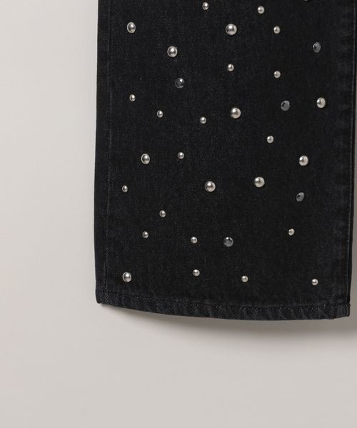 JEANASIS（ジーナシス）の「スタッズストレートデニム/144083（デニムパンツ・レディース・ブラック/ブルー系その他・SMALL/MEDIUM）」の14枚目の写真