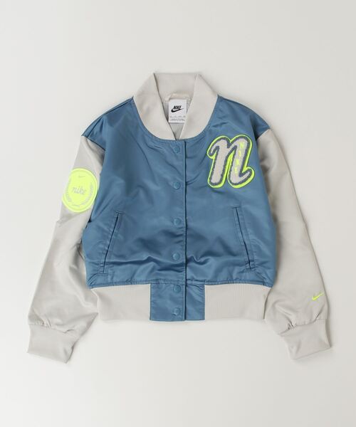 NIKE(ナイキ)の「ナイキ NIKE ナイキ YTH NSW スター バーシティ ジャケット GX(ブルゾン・キッズ・ブルー/ブラック・130cm/140cm/150cm/160cm)」の2枚目の写真
