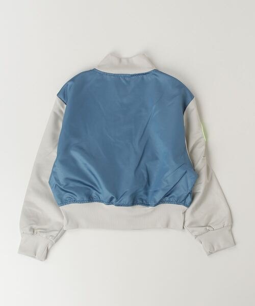 NIKE(ナイキ)の「ナイキ NIKE ナイキ YTH NSW スター バーシティ ジャケット GX(ブルゾン・キッズ・ブルー/ブラック・130cm/140cm/150cm/160cm)」の4枚目の写真