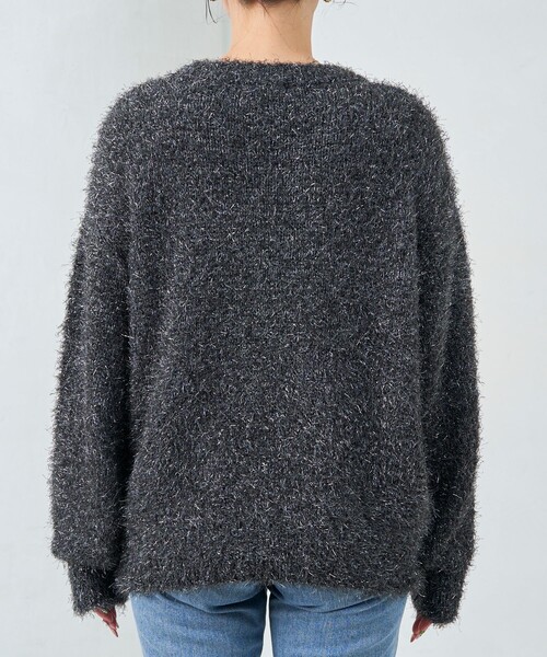 セール】限定展開 ラメ シャギー オーバーニット プルオーバー（ニット