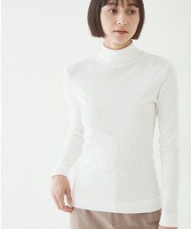 HUMAN  WOMAN定番タートルネックカットソー human woman tシャツ シアータートルプルオーバー レディース