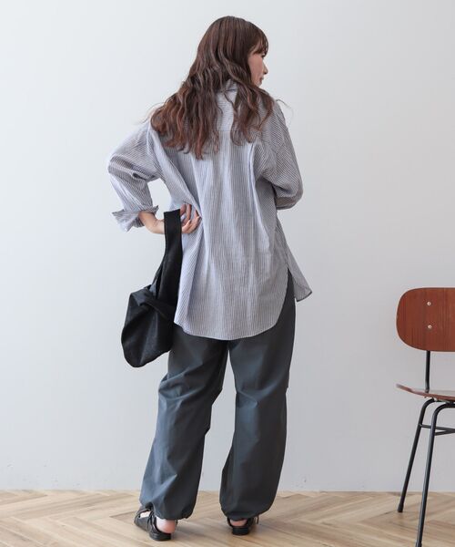 美品　ボイルワイドプルオーバーシャツ UNISEX》Prime-Over Wool Chambray Shirt/ウールシャンブレープライム