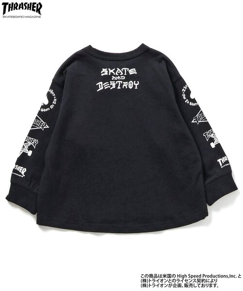 スライみー卍様リクエスト長袖Tシャツ 4点セット THRASHER】 4柄長袖Tシャツ（Tシャツ/カットソー）｜THRASHER