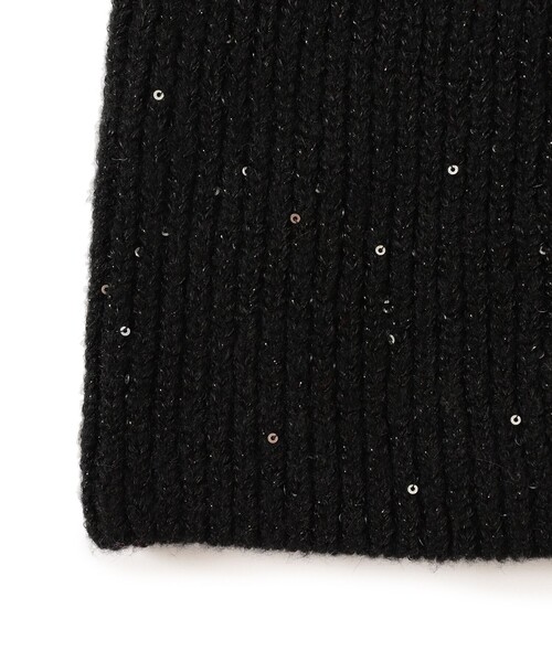 Ray BEAMS(レイビームス)の「スパンコール ラメ ビーニー(ニットキャップ/ビーニー・レディース・ブラック/ネイビー/ホワイト・ONE SIZE)」の14枚目の写真