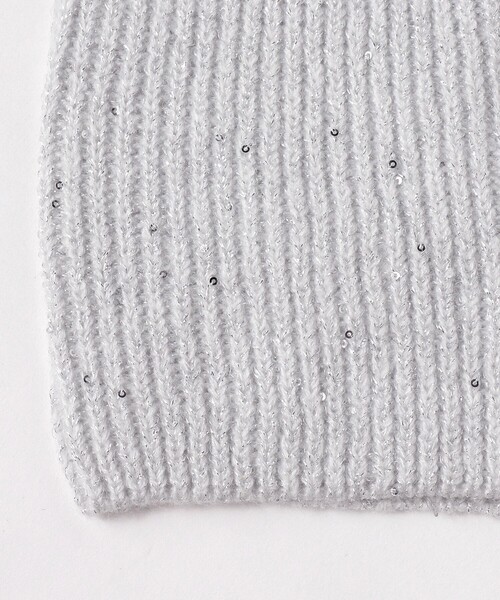 Ray BEAMS(レイビームス)の「スパンコール ラメ ビーニー(ニットキャップ/ビーニー・レディース・ブラック/ネイビー/ホワイト・ONE SIZE)」の20枚目の写真