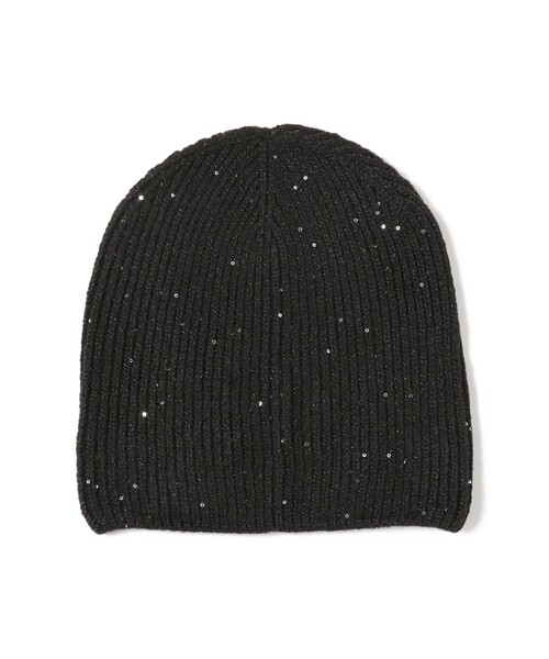 Ray BEAMS(レイビームス)の「スパンコール ラメ ビーニー(ニットキャップ/ビーニー・レディース・ブラック/ネイビー/ホワイト・ONE SIZE)」の21枚目の写真