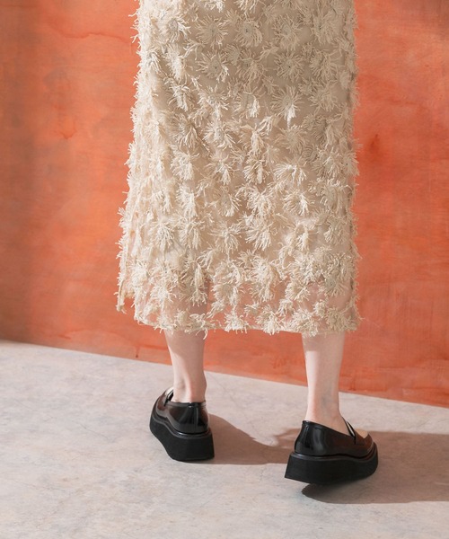 ROSSO ロッソ フラワースパンコールレーススカート セール】フラワー