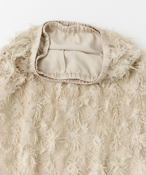 URBAN RESEARCH ROSSO WOMEN（アーバンリサーチ　ロッソ）の「チュールフラワーレイヤードスカート（スカート・レディース・ブラック/ベージュ・FREE）」の9枚目の写真