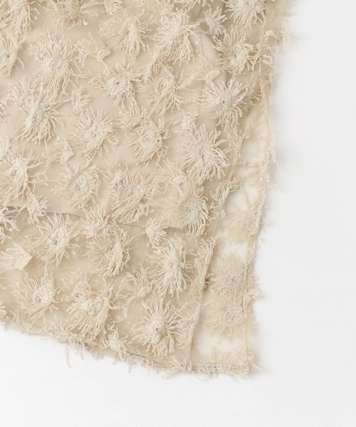 URBAN RESEARCH ROSSO WOMEN（アーバンリサーチ　ロッソ）の「チュールフラワーレイヤードスカート（スカート・レディース・ブラック/ベージュ・FREE）」の10枚目の写真