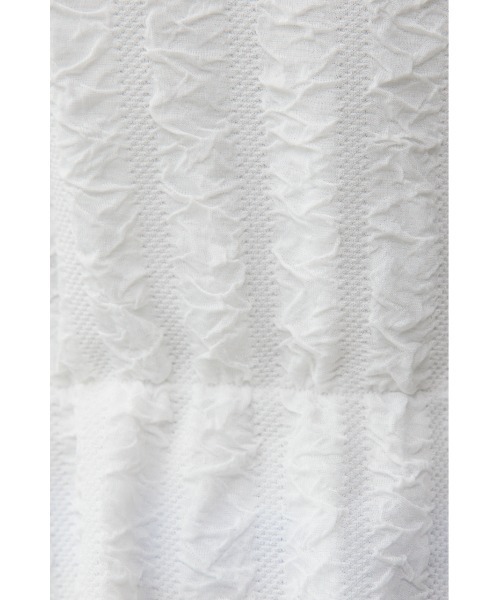 AZUL by moussy(アズールバイマウジー)の「フクレジャガードトップス(Tシャツ/カットソー・レディース・ブラック/アイボリー/ダークグリーン・FREE)」の14枚目の写真