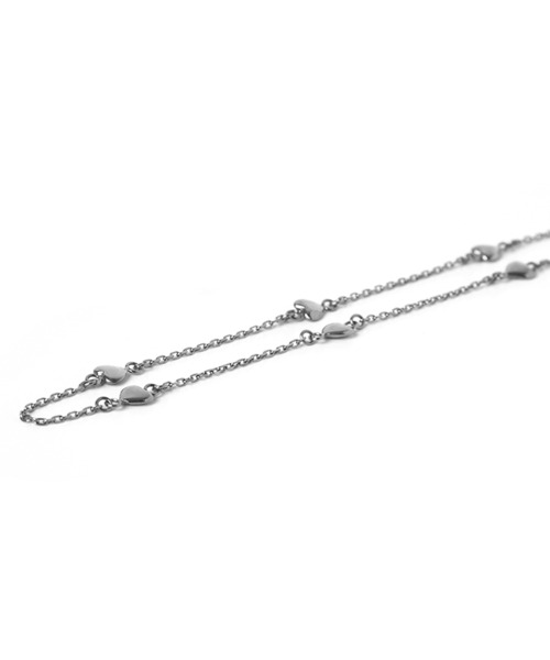 LHME（エルエイチエムイー）の「【WEB限定】“Moment”プチハートチェーンネックレス/サージカルステンレス（金属アレルギー対応）【LHME / エルエイチエムイー】（ネックレス・レディース・シルバー/ゴールド・45cm）」の3枚目の写真