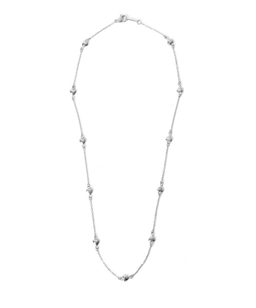 LHME（エルエイチエムイー）の「【WEB限定】“Moment”プチハートチェーンネックレス/サージカルステンレス（金属アレルギー対応）【LHME / エルエイチエムイー】（ネックレス・レディース・シルバー/ゴールド・45cm）」の4枚目の写真