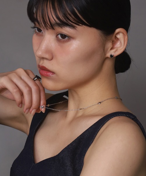 LHME（エルエイチエムイー）の「【WEB限定】“Moment”プチハートチェーンネックレス/サージカルステンレス（金属アレルギー対応）【LHME / エルエイチエムイー】（ネックレス・レディース・シルバー/ゴールド・45cm）」の13枚目の写真