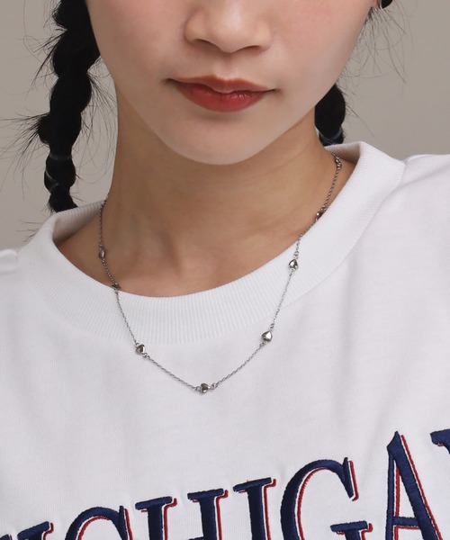 LHME（エルエイチエムイー）の「【WEB限定】“Moment”プチハートチェーンネックレス/サージカルステンレス（金属アレルギー対応）【LHME / エルエイチエムイー】（ネックレス・レディース・シルバー/ゴールド・45cm）」の17枚目の写真