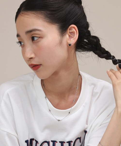 LHME（エルエイチエムイー）の「【WEB限定】“Moment”プチハートチェーンネックレス/サージカルステンレス（金属アレルギー対応）【LHME / エルエイチエムイー】（ネックレス・レディース・シルバー/ゴールド・45cm）」の20枚目の写真