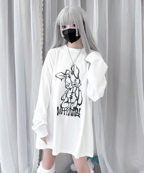 Whinny/反抗期闇うさぎ（Tシャツ/カットソー）｜Whinny（ホワイニー