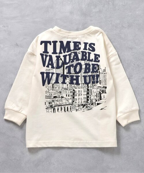 F.O.KIDS（エフオーキッズ）の「カラバリグラフィックL/S TEE（Tシャツ/カットソー・キッズ・パープル/ネイビー/ブラック/グレー/ブラウン/イエロー/ピンク/ライム/グリーン/アイボリー・90/100/130/140/150/110/120/80）」の2枚目の写真
