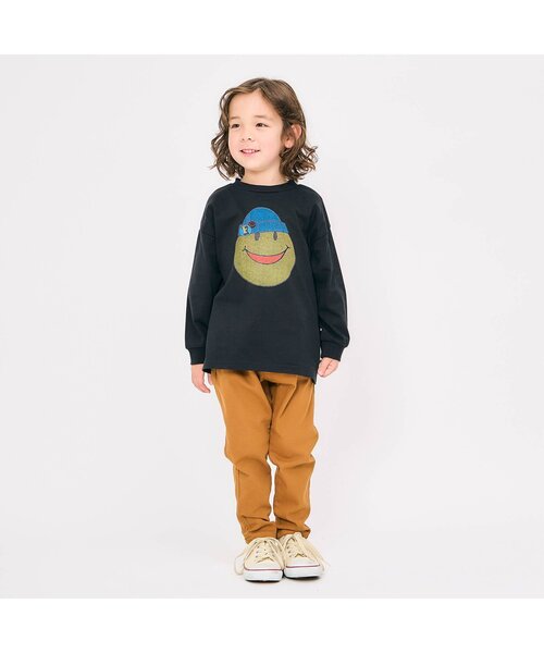 F.O.KIDS（エフオーキッズ）の「カラバリグラフィックL/S TEE（Tシャツ/カットソー・キッズ・パープル/ネイビー/ブラック/グレー/ブラウン/イエロー/ピンク/ライム/グリーン/アイボリー・90/100/130/140/150/110/120/80）」の11枚目の写真