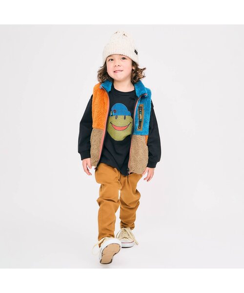 F.O.KIDS（エフオーキッズ）の「カラバリグラフィックL/S TEE（Tシャツ/カットソー・キッズ・パープル/ネイビー/ブラック/グレー/ブラウン/イエロー/ピンク/ライム/グリーン/アイボリー・90/100/130/140/150/110/120/80）」の13枚目の写真