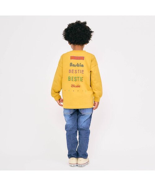 F.O.KIDS（エフオーキッズ）の「カラバリグラフィックL/S TEE（Tシャツ/カットソー・キッズ・パープル/ネイビー/ブラック/グレー/ブラウン/イエロー/ピンク/ライム/グリーン/アイボリー・90/100/130/140/150/110/120/80）」の16枚目の写真
