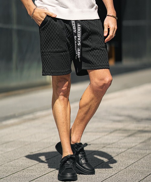 gareth pughガレスピュー ジオメトリックパンツ ハーフパンツ ショーツ gareth pughガレスピュー ジオメトリックパンツ ハーフパンツ