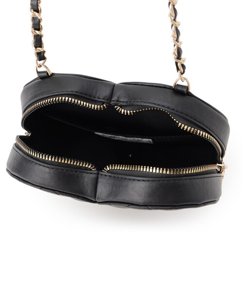 OPAQUE.CLIP(オペークドットクリップ)の「◆ハートシェイプキルティングミニショルダーバッグ(ショルダーバッグ・レディース・ブラック/アイボリー・00)」の9枚目の写真