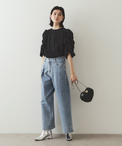 OPAQUE.CLIP(オペークドットクリップ)の「◆ハートシェイプキルティングミニショルダーバッグ(ショルダーバッグ・レディース・ブラック/アイボリー・00)」の13枚目の写真