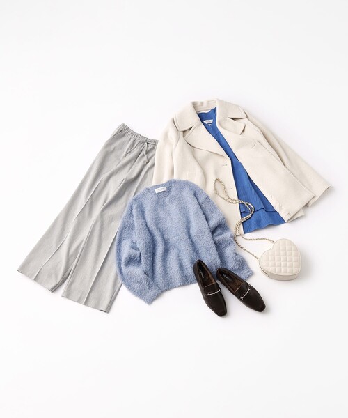 OPAQUE.CLIP(オペークドットクリップ)の「◆ハートシェイプキルティングミニショルダーバッグ(ショルダーバッグ・レディース・ブラック/アイボリー・00)」の21枚目の写真