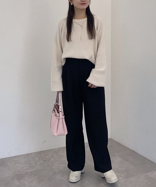 セール】ビシルエットタックパンツ 152976（その他パンツ）｜mysty