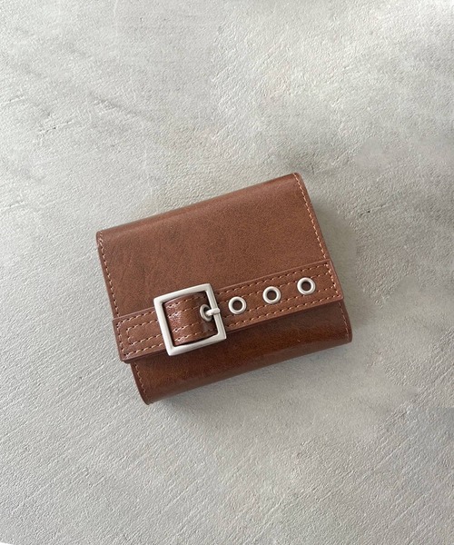 Me%（ミィパーセント）の「ベルトデザインサイフ 152410（財布・レディース・ブラック/ブラウン・FREE）」の6枚目の写真