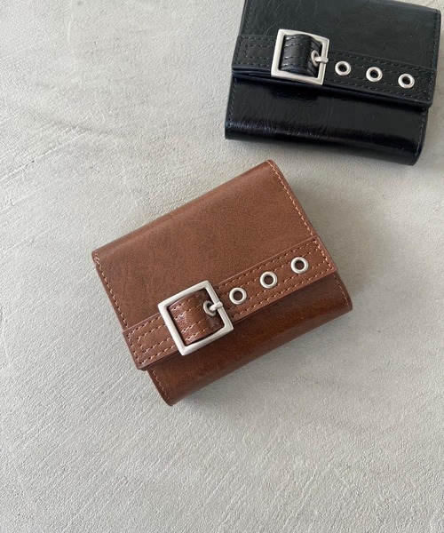 Me%（ミィパーセント）の「ベルトデザインサイフ 152410（財布・レディース・ブラック/ブラウン・FREE）」の7枚目の写真