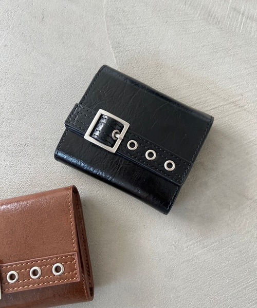 Me%（ミィパーセント）の「ベルトデザインサイフ 152410（財布・レディース・ブラック/ブラウン・FREE）」の8枚目の写真
