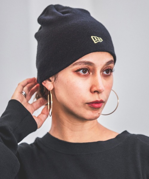 NEW ERA（ニューエラ）の「【NEW ERA(ニューエラ)】HEREIAM別注/ベーシックビーニー（ニットキャップ/ビーニー・レディース・ブラック/ライトグレー/レッド・FREE）」の2枚目の写真