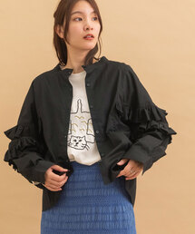 POU DOU DOU | ダブルフリルブラウス(シャツ/ブラウス)