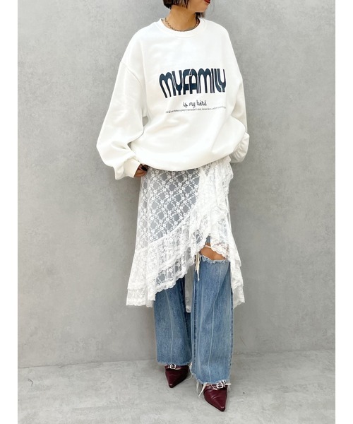 EVRIS（エヴリス）の「ダメージワイドデニムパンツ（デニムパンツ・レディース・インディゴブルー/ブルー・SMALL/MEDIUM）」の20枚目の写真