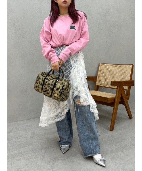 EVRIS（エヴリス）の「ダメージワイドデニムパンツ（デニムパンツ・レディース・インディゴブルー/ブルー・SMALL/MEDIUM）」の18枚目の写真