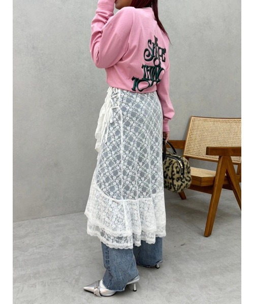 EVRIS（エヴリス）の「ダメージワイドデニムパンツ（デニムパンツ・レディース・インディゴブルー/ブルー・SMALL/MEDIUM）」の19枚目の写真